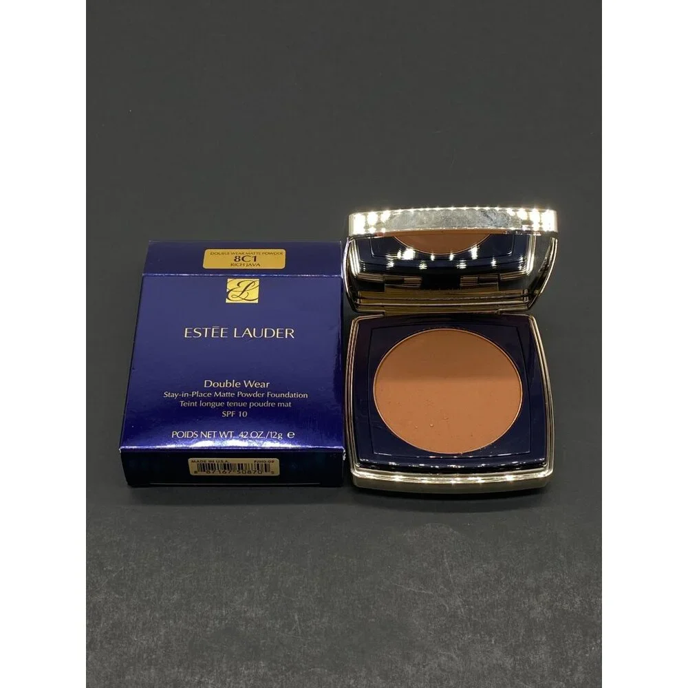 Estee Lauder Double Wear Matte Powder Foundation Rich Java 0.42 Oz